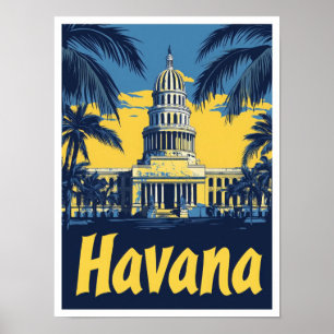 Ilustracion de viajes por arte de La Habana Cuba