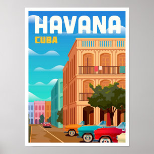 Ilustracion de viajes por arte de La Habana Cuba