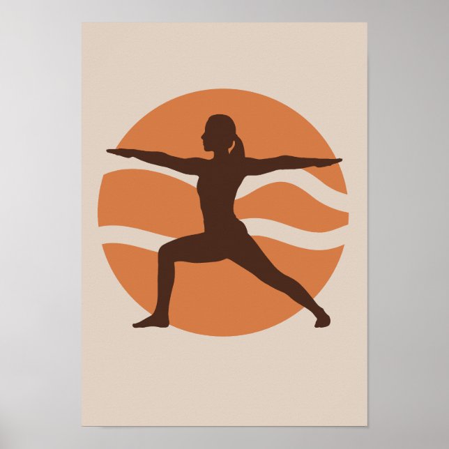 Ilustracion de yoga - Arte relajante y mental (Frente)