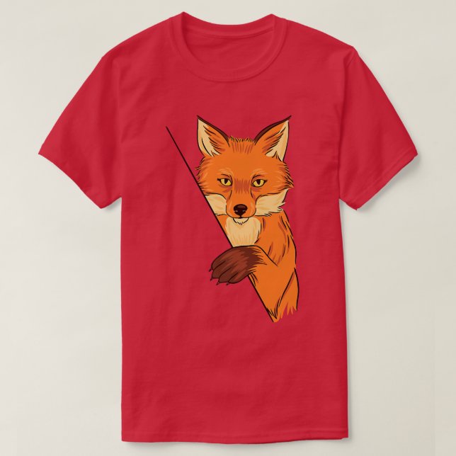 ilustracion de zorro camiseta premium (Diseño del anverso)