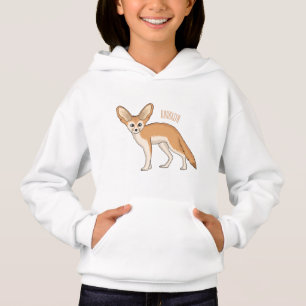 Ilustración de zorro fennec de dibujos animados 