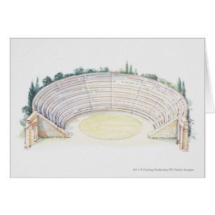 Ilustracion del amphitheatre romano