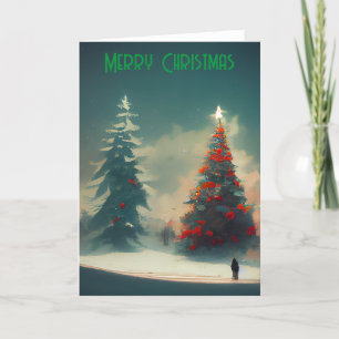 Ilustración del Árbol de Navidad Feliz