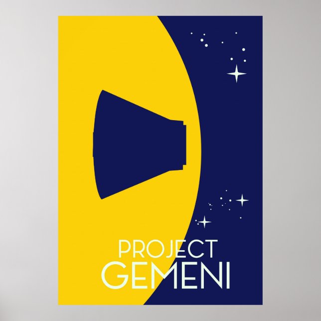 ilustración del arte espacial del Proyecto Gemini (Frente)