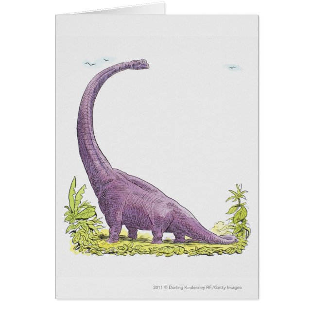 Ilustracion del dinosaurio de Giraffatitan (Frente)