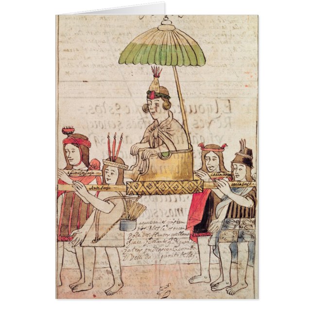 Ilustracion del inca de Huascar (Frente)