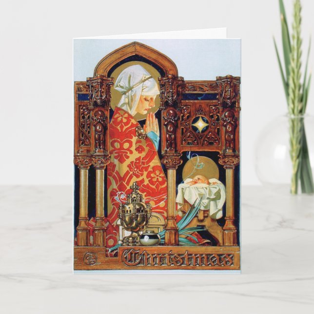 Ilustracion del navidad de J.C. Leyendecker (Anverso)