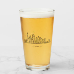 Ilustración del paisaje urbano de Chicago, IL