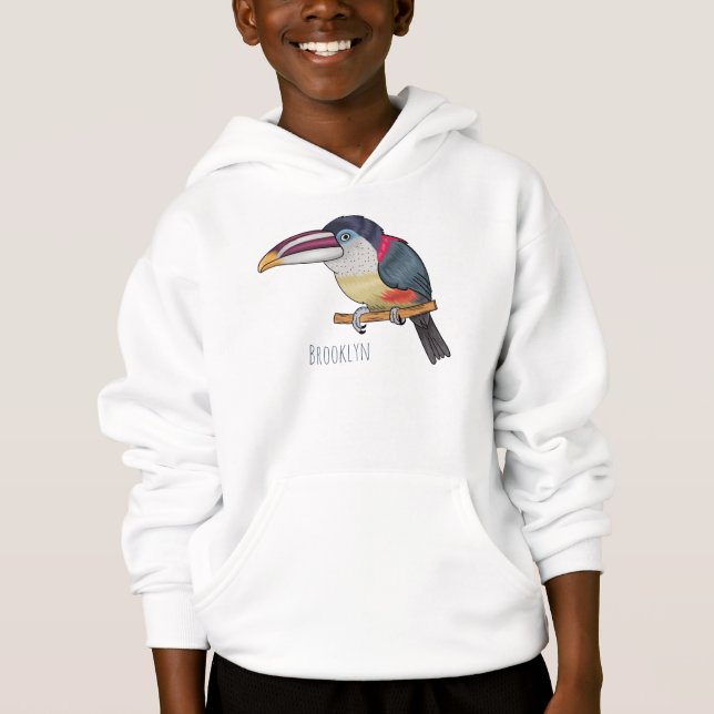 Ilustracion del personalizado de aves de Curl cres (Anverso)