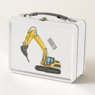 Ilustracion del personalizado de la excavadora de 