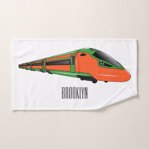 Ilustracion del personalizado del tren de bala