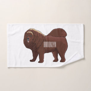 Ilustracion del personalizado tibetano Mastiff