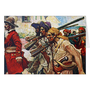Ilustracion del Redcoat de los piratas que marcha:
