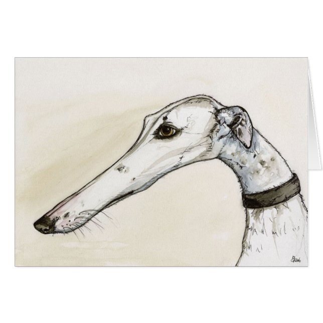 Ilustracion del retrato del galgo (Anverso (Horizontal))