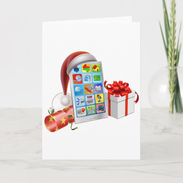 Ilustracion del teléfono del navidad (Anverso)