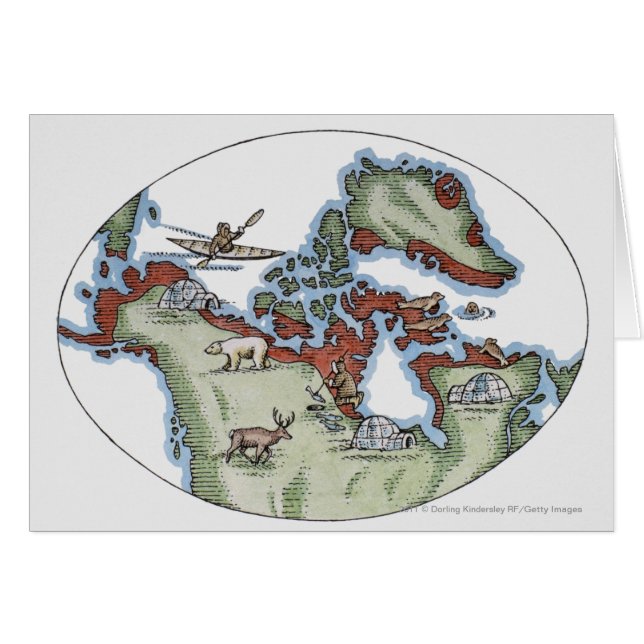 Ilustracion del territorio del Inuit (Anverso (Horizontal))