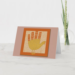 Ilustración divertida de pavo de Acción de Gracias