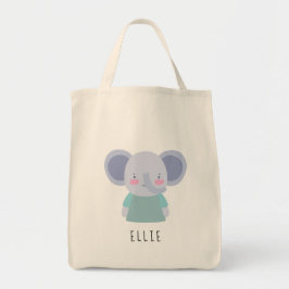 Ilustracion elefante lindo - Bolsa de Personalizab