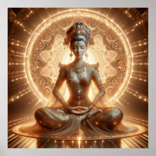 Ilustración etérea - Arte meditativo de la aura do