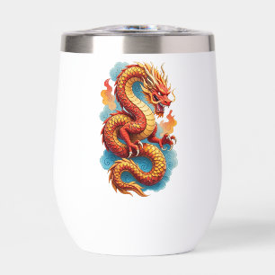 Ilustración Fiery del Dragón Rojo Chino-67561