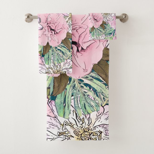 Ilustracion floral blanco y rosa de Rubor (In situ)