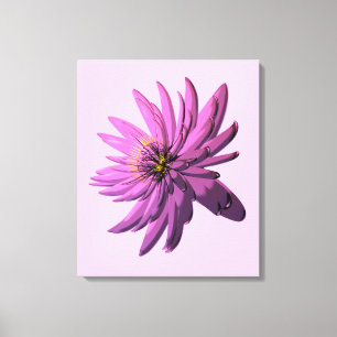 Ilustracion floral de Fuchsia Arte de tela envuelt