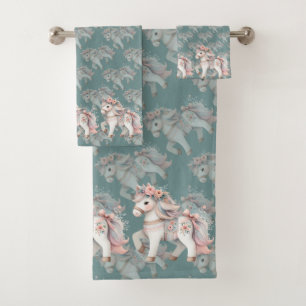 Ilustracion Floral Pastel Horse Fantasy