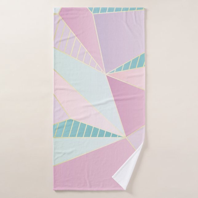 (ilustracion) fondo de línea dorada, arti abstract (Toalla de baño)