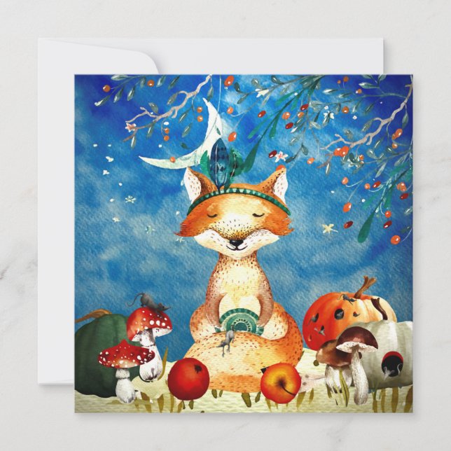 Ilustracion Forestal Fox de los amigos de Woodland (Anverso)