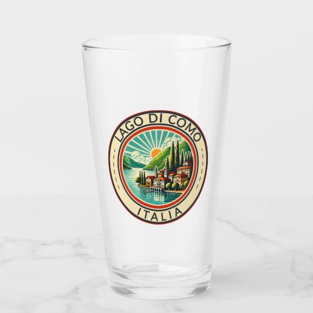 Ilustracion Lago de Como Italia (Anverso)