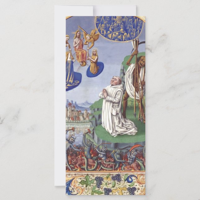 Ilustración medieval de San Bernardo de Clairvaux (Anverso)