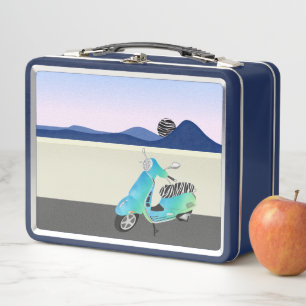 Ilustracion Moon Scooter de Zebra Print
