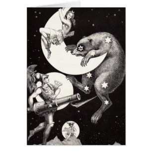 Ilustración Nocturna del Dios del Universo de la L