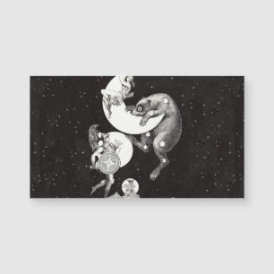 Ilustración Nocturna del Dios del Universo de la L