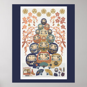 Ilustración nórdica-japonesa –JAPÓN  Póster