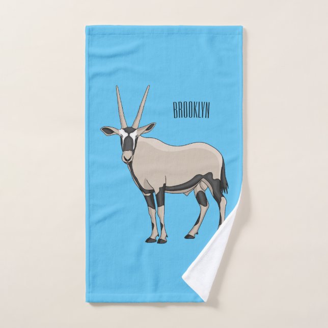 Ilustracion Oryx personalizado (Toalla de mano)