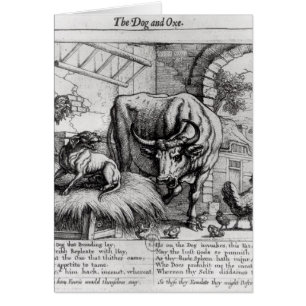 Ilustracion para 'el perro y el Ox