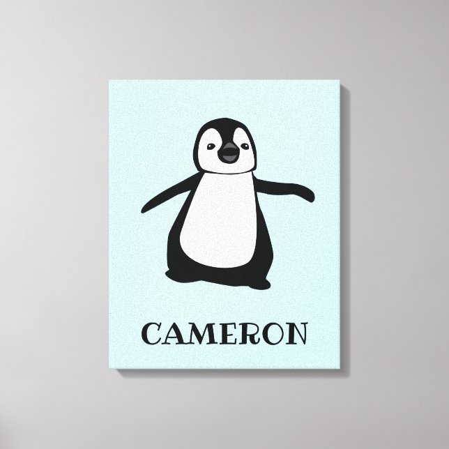 Ilustración personalizada de pingüino Impresión de (Anverso)