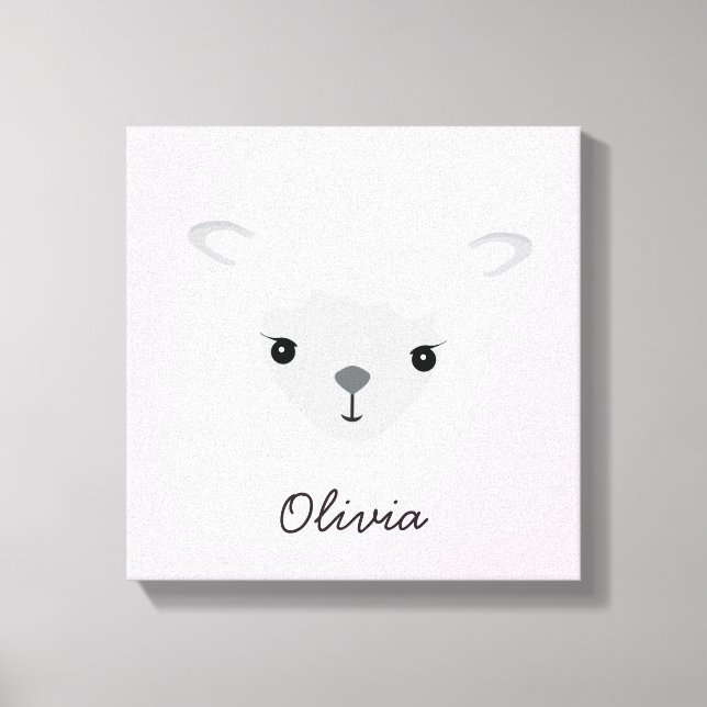 Ilustración personalizada rosa Arte de guardería d (Anverso)