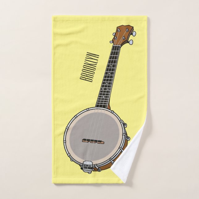 Ilustracion personalizado Banjo (Toalla de mano)