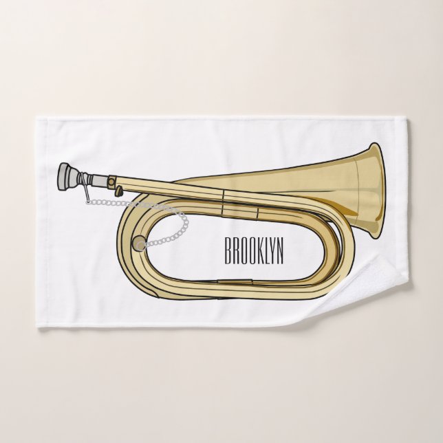 Ilustracion personalizado Bugle (Toalla de mano)