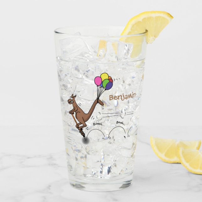 Ilustracion personalizado canguro del humor austra (Reverso (hielo))