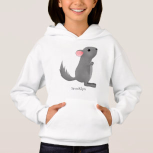 Ilustracion personalizado chinchilla gris suave
