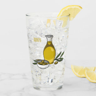 Ilustracion personalizado de aceite de oliva