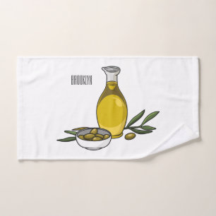 Ilustracion personalizado de aceite de oliva