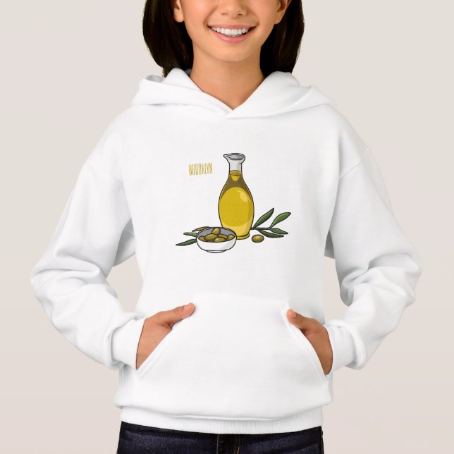 Ilustracion personalizado de aceite de oliva (Anverso)
