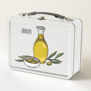 Ilustracion personalizado de aceite de oliva