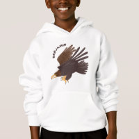 Ilustracion personalizado de águila dorada diverti
