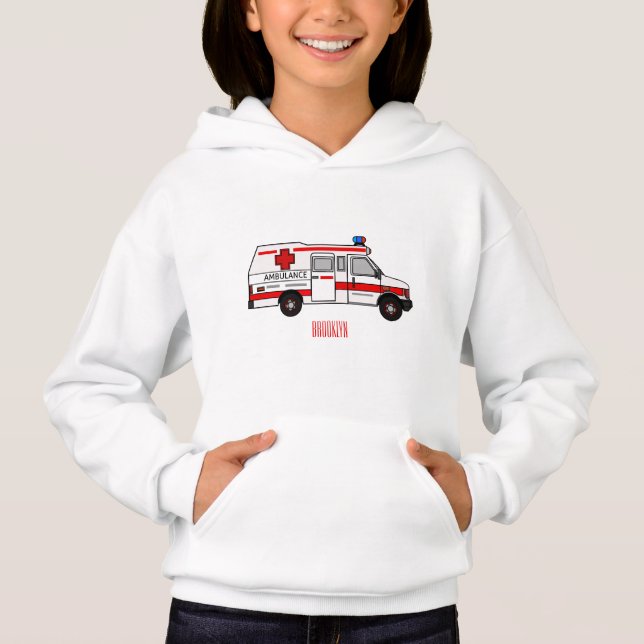 Ilustracion personalizado de ambulancia (Anverso)