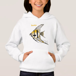 Ilustracion personalizado de angelotes a rayas
